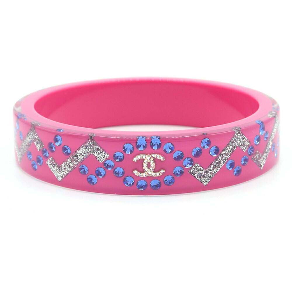 CHANEL Pink Logo Bracelet - Picture 1 of 5